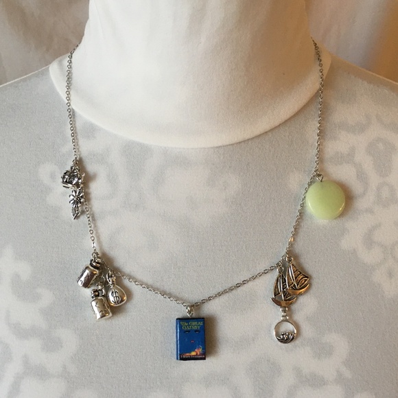 SOLD—The Great Gatsby F. Scott Fitzgerald Handmade Glowing Literature Necklace - Picture 8 of 16